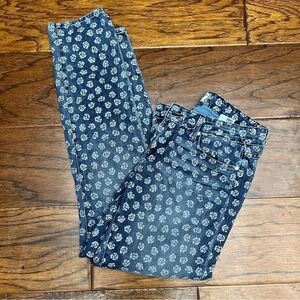 Paige floral skyline ankle peg denim jeans